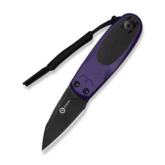 Нож складной карманный Civvi Purr, (4.65 см) Nitro-V / G10 фиолетовый/черный Киев