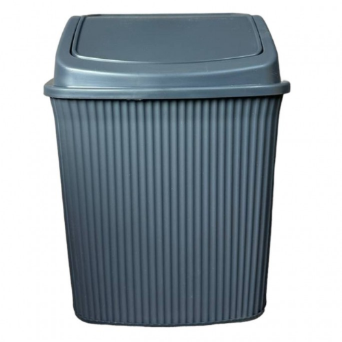 Відро для сміття 8л пластик антрацит Nostalgia ELIF Житомир - фото 1