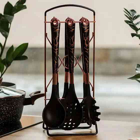 Набор кухонных принадлежностей на подставке 6 шт. Киев