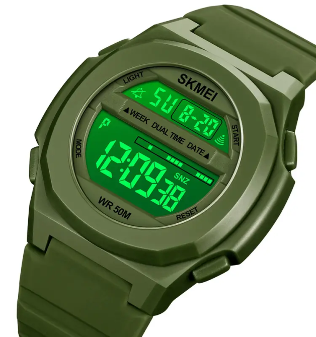 Часы мужские спортивные Skmei 1821 (Зеленые) Винница - изображение 5