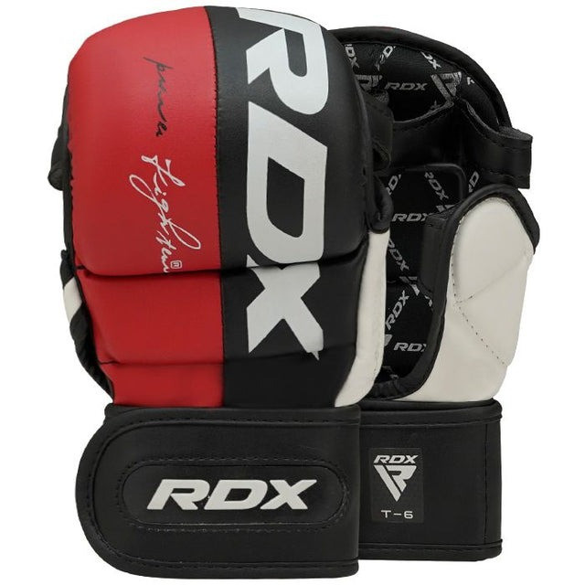 Рукавиці для ММА (Греплінгові рукавички) RDX T6 Plus Rex Red M (капа у комплекті) Каменское - изображение 3