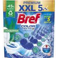 Туалетний блок Bref Кольорова вода Евкаліпт 5 х 50 г (9000101592368) Київ