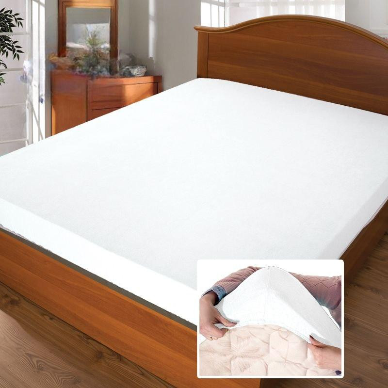 Простынь махровая на резинке 140*200*20 белая, махровая простынь Киев - изображение 1