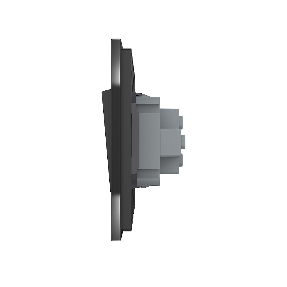 Кнопковий вимикач без фіксації Дзвінковий вимикач Імпульсний вимикач LIVOLO чорний матовий скло Коломия - фото 3