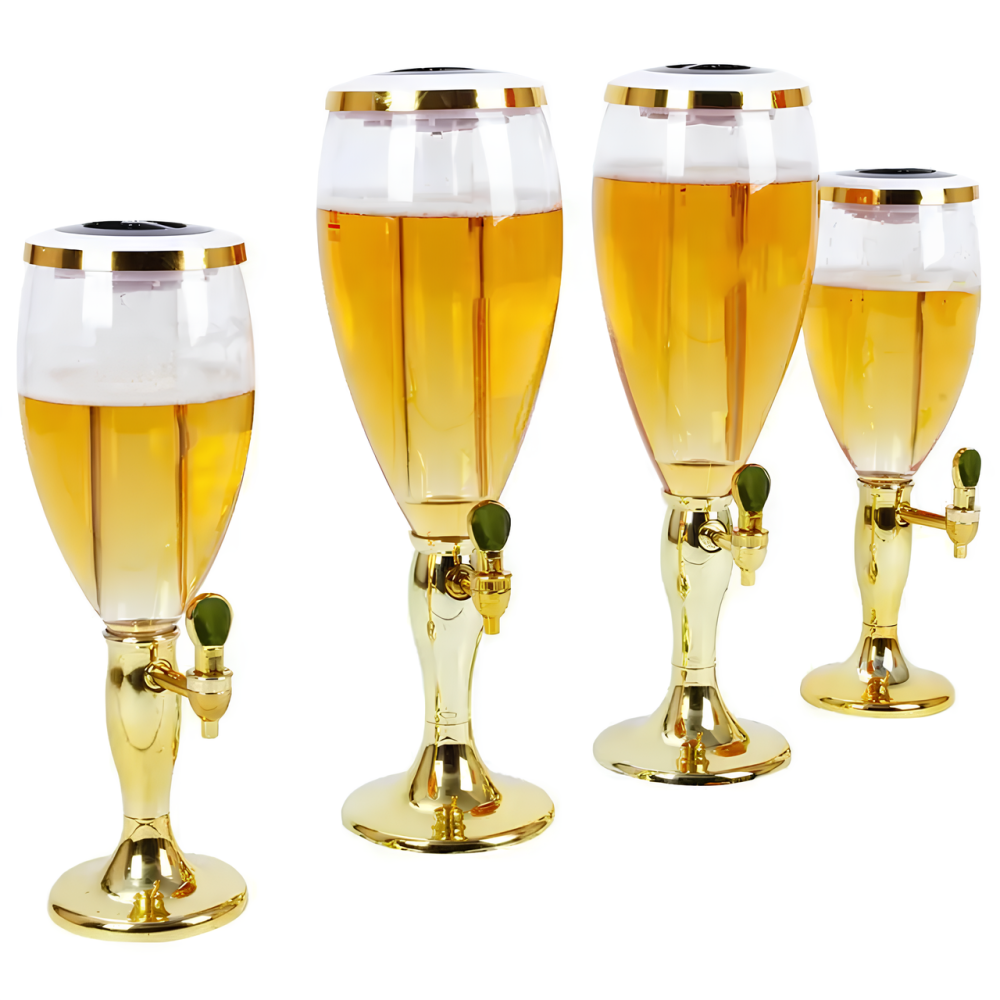 Резервуар для пива RESTEQ 1,5 л з підсвіткою та льодом — пивний дозатор, штоф, пивна вежа, декоративний кубок Київ - фото 10