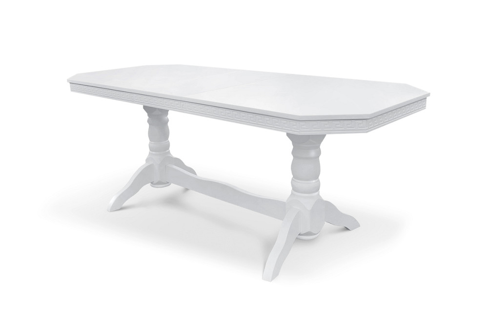 Стіл обідній Буковель розкл (160+40)/90, білий Киев - изображение 1