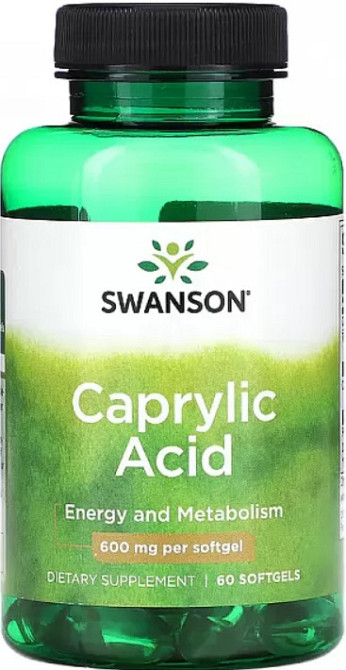 Каприлова кислота Caprylic Acid 600mg 60 soft Киев - изображение 1