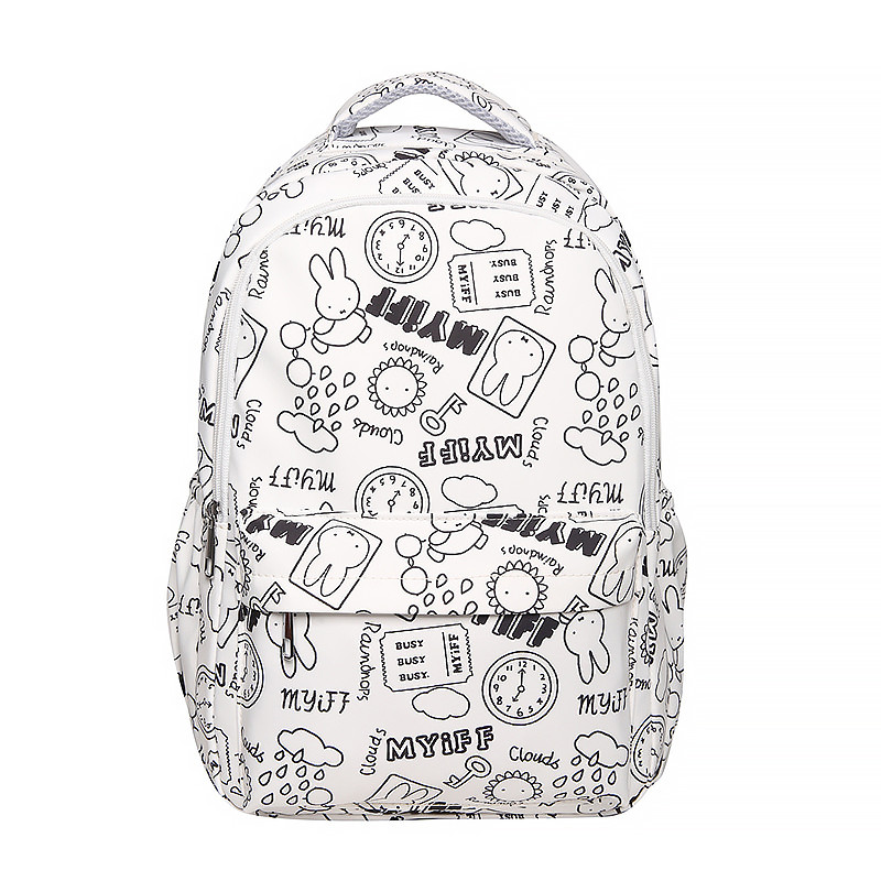 Рюкзак подростковый 601928 с надписями и рисунками 20L White Киев - изображение 1