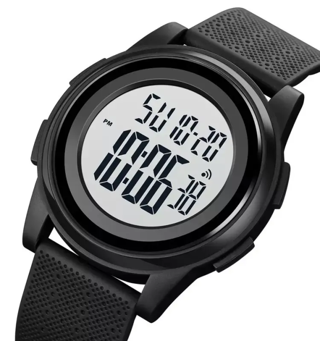 Спортивний наручний годинник Skmei 1895 (Чорний з білим циферблатом) Вінниця - фото 2