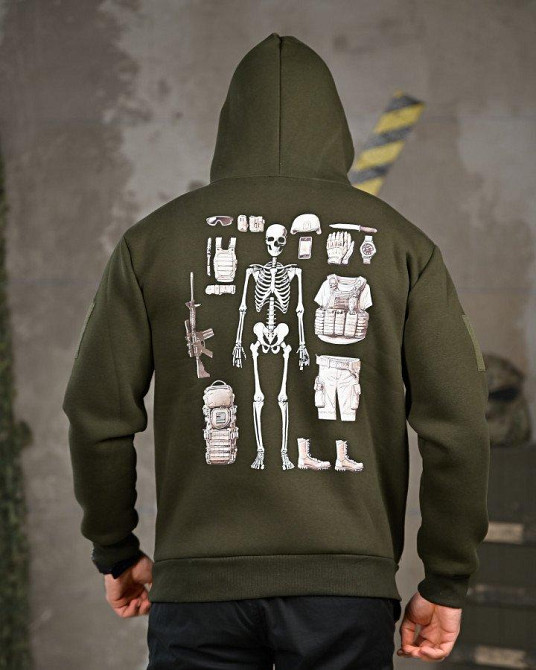 Мілітарі худі на флісі GENESIS Armor oliva ПП8141 Одеса - фото 1