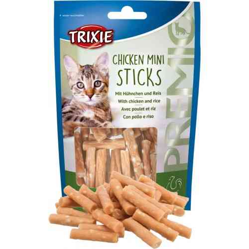 Ласощі Trixie Premio Chicken Mini Sticks для котів мініпалички з куркою та рисом 50 г Київ