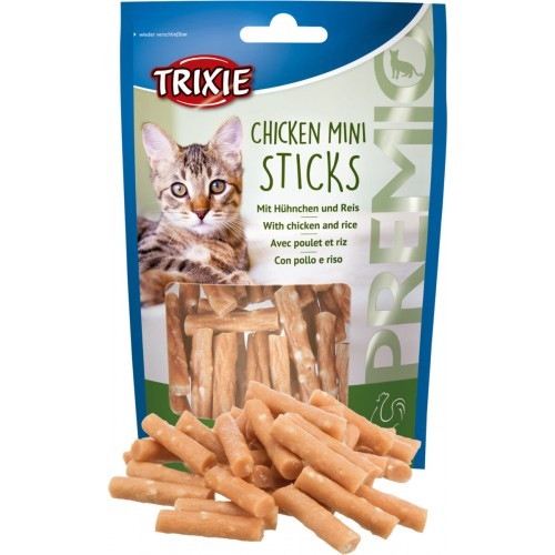 Ласощі Trixie Premio Chicken Mini Sticks для котів мініпалички з куркою та рисом 50 г Київ - фото 3