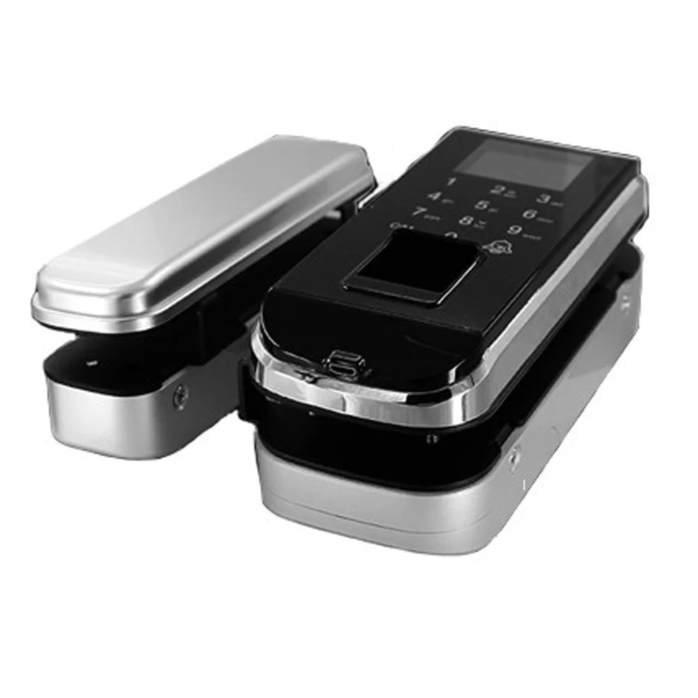 Замок біометричний автономний на скляні двері Trinix TRL-3301BG зі зчитувачем відбитків пальців і карт EM-Marine (65-00002) Київ - фото 3