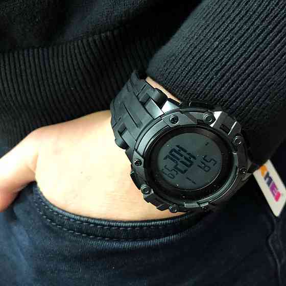 Сучасні військові годинники SKMEI 1545BKWT, Армійські електронні годинники наручні спортивні DV-89 Івано-Франківськ