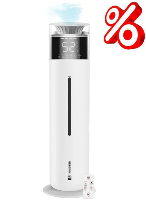 Зволожувач повітря ультразвуковий на 10л Zeus з УФ-лампою і пультом ДК Дніпро - фото 1