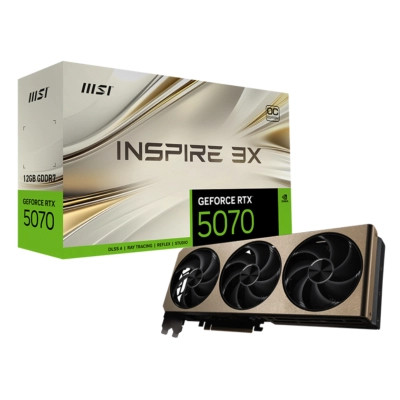 Відеокарта MSI GeForce RTX5070 12Gb INSPIRE 3X OC (RTX 5070 12G INSPIRE 3X OC) Вінниця - фото 6