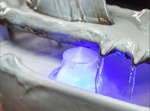 Водопад декоративный 48х50 см, Аквариум, фонтан, увлажнитель воздуха, подставка для конусов, светильник 5в1!! Кременчуг - изображение 4