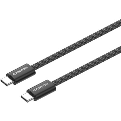 Дата кабель USB-C to USB-C 1.0m 60W Magnet Braided Black Canyon (CND-CCMG60AB15B) Вінниця - фото 5