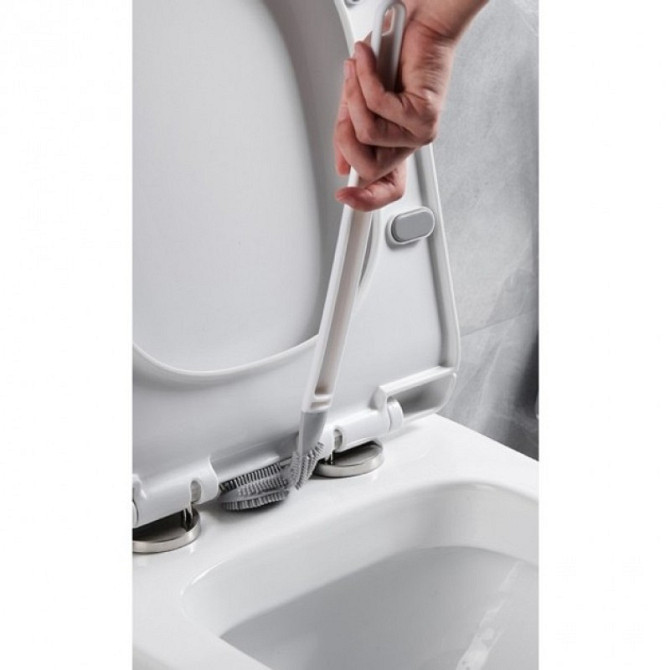 Силіконова щітка-йоржик для унітазу Toilet Brush: ефективне очищення, гігієнічність Київ - фото 3