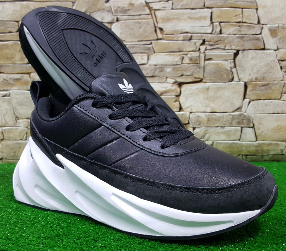 Подростковые кроссовки Adidas Sharks Black White,натуральная кожа .p.36(23,5)см / 41(26,5)см Киев - изображение 2
