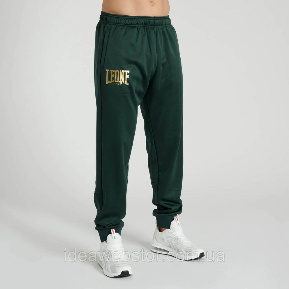 Спортивний костюм чоловічий Leone Premium Green зелений 100% поліестер для тренувань спорту відпочинку та повсякденного носіння M Київ - фото 15