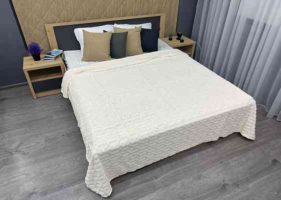 Плед-покривало 200х230 см (+-5см) Молочний (87-241) Київ