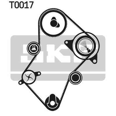 Комплект ремня ГРМ с помпой SKF VKMC 03241 Винница