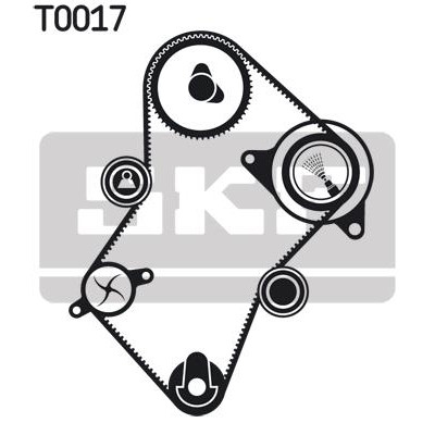 Комплект ременя ГРМ з помпой SKF VKMC 03241 Вінниця - фото 2