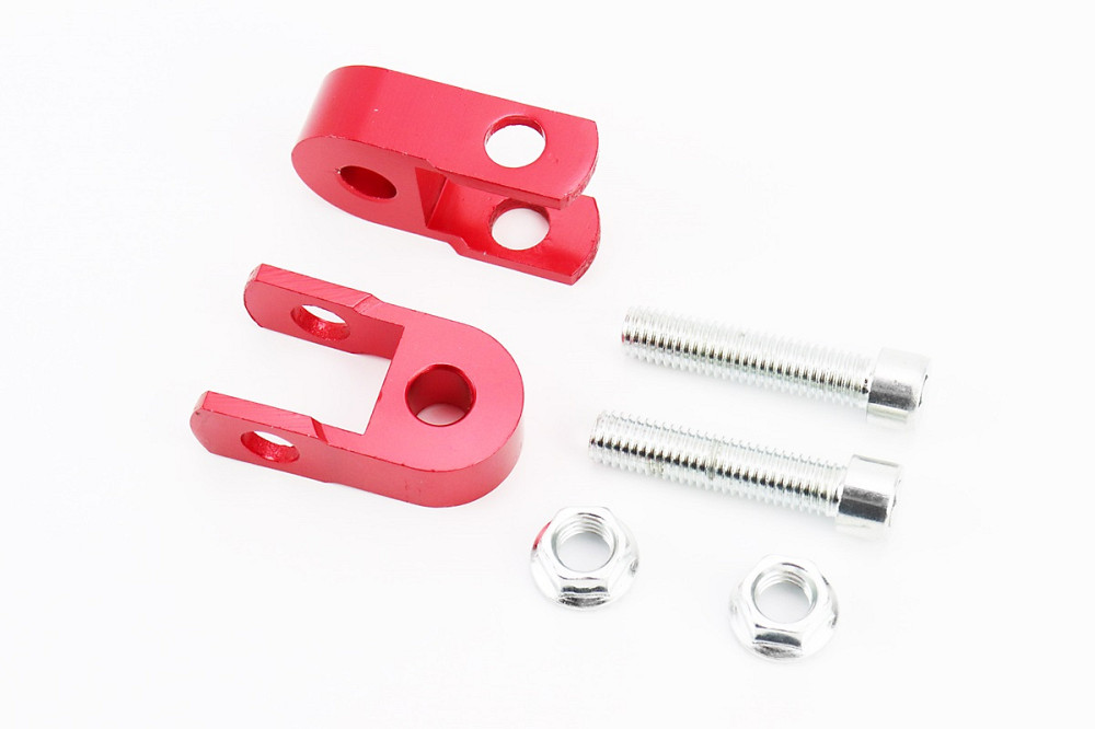 Подовжувач заднього амортизатора 30мм к-кт 2шт + болти + гайки, червоний Київ - фото 1