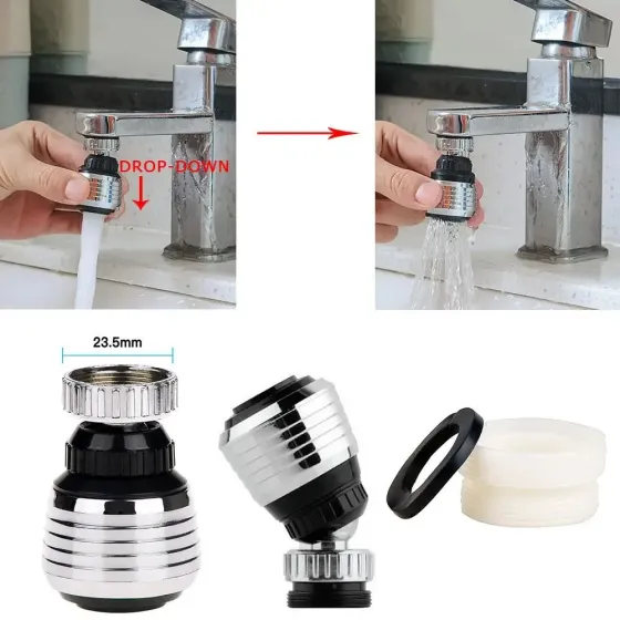 Экономитель воды Water Saver, насадка на кран (аэратор) 4645 — сократите расход воды до 70% Киев