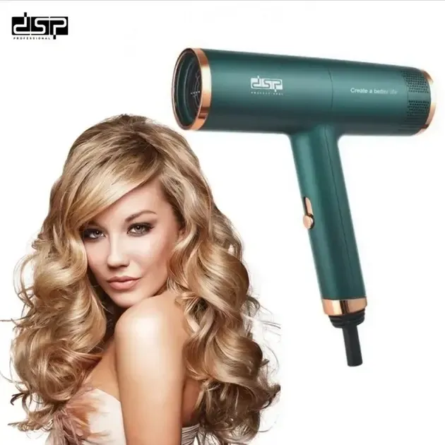 Мощный фен для укладки волос DSP 30253 Зеленый Коломыя - изображение 2