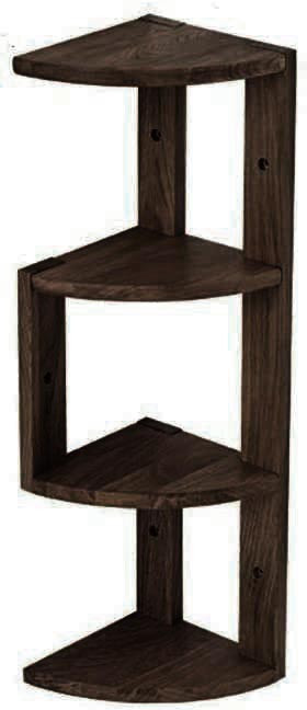 Угловая настенная полка 