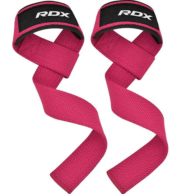 Лямки для тяги RDX W1 Gym Single Strap Pink Plus Кам'янське - фото 1