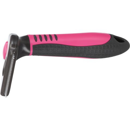 Гребінець-тример Trixie для собак для видалення підшерстя рожевий 7 см/ 15 см Київ - фото 3