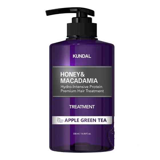 Питательный кондиционер с медом и маслом макадамии Honey & Macadamia Protein Hair Treatment Apple Green Tea Kundal 500 мл Киев