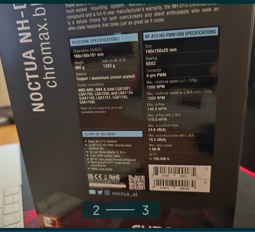 Процесор: Noctua NH-D15 Black (+7mm. For AMD) Нове! Київ - фото 3