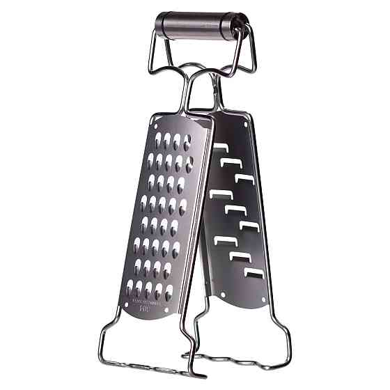 Ding Lanfang Терка кухонна з нержавіючої сталі 9×4×24 (см) ручна двостороння терка для овочів Коломыя