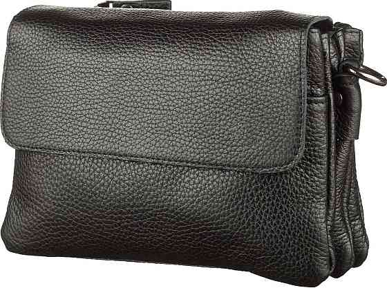 Мужская сумка кожаная, Черная (SHVIGEL) Киев