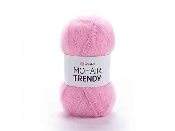 Пряжа Mohair Trendy рожевий 50% мохер 50% акрил 220м 100г 5шт/уп 127 ТМ YarnArt Київ
