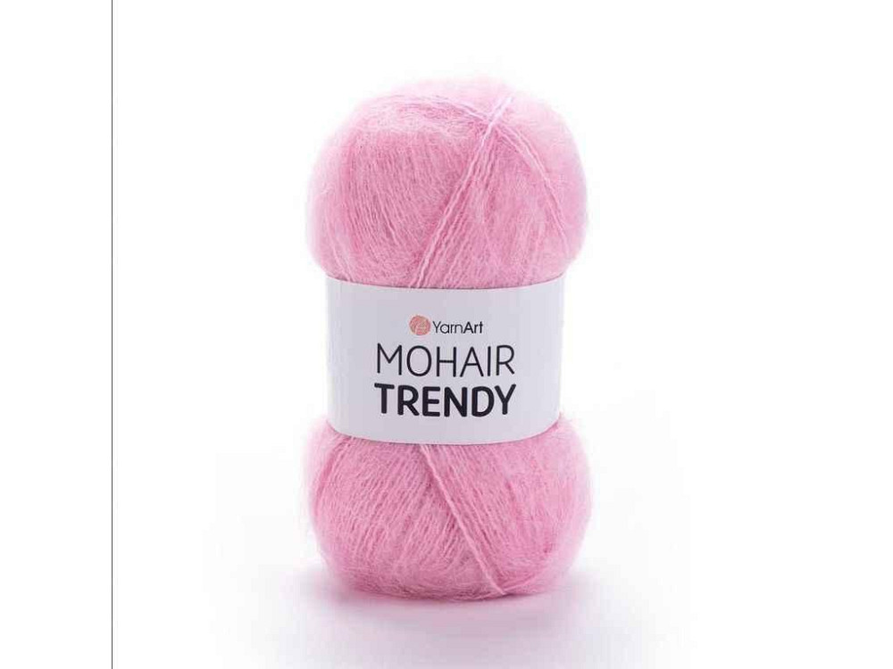 Пряжа Mohair Trendy рожевий 50% мохер 50% акрил 220м 100г 5шт/уп 127 ТМ YarnArt Київ - фото 1