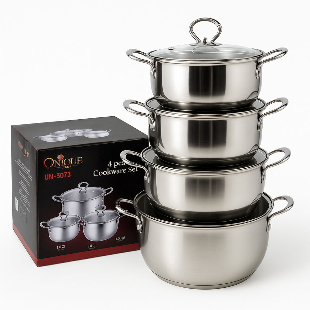 Набор кастрюль сталь Unique, Набор кастрюль с прочным антипригарным покрытием высоких KC-23 Львов - изображение 14