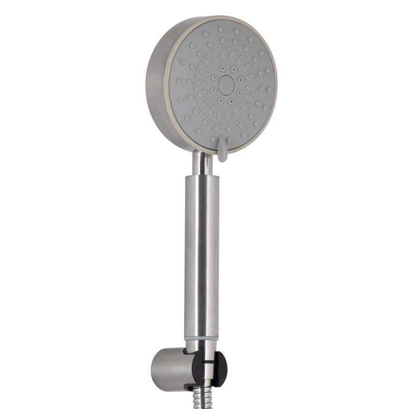 Змішувач для ванни Lidz Luna 005 з душовим гарнітуром (k35) сатин Київ - фото 3