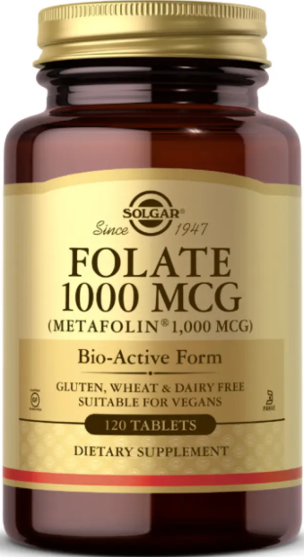 Фолат Solgar Folate 1000 mcg (as Metafolin) 120 таб Київ - фото 1