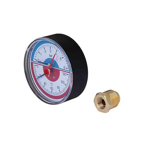 Термоанометр Icma 1/2" 0-6 барів, заднє під'єднання No259 Київ