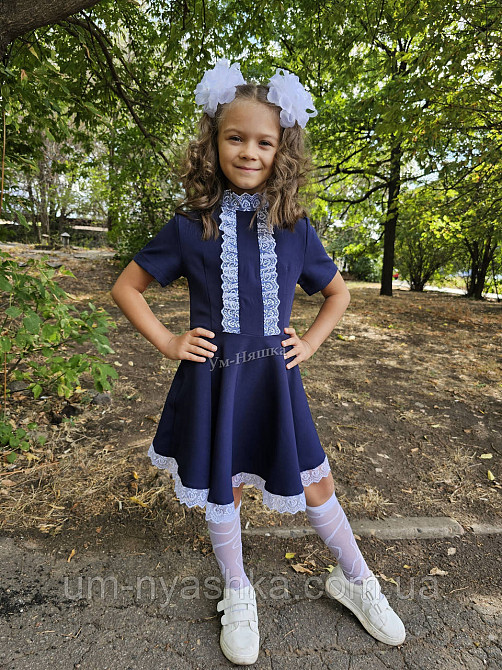 Красивое школьное платье с кружевом на рост 116-146 Кривой Рог - изображение 8