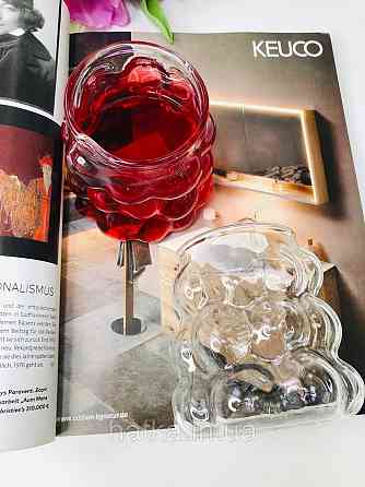 Склянка стильна скляна "Облачко" 360 мл 102-496 прозора фігурна для дому та ресторану Київ