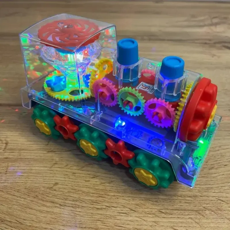 Детский интерактивный прозрачный поезд со светом, музыкой и поворотом на 360° Коломия - фото 1