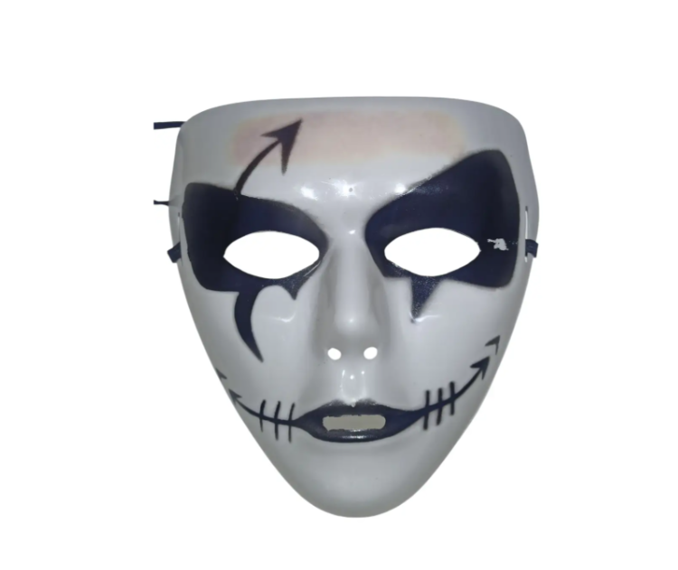 Маска на Хелловін унісекс one size білий Київ - фото 3