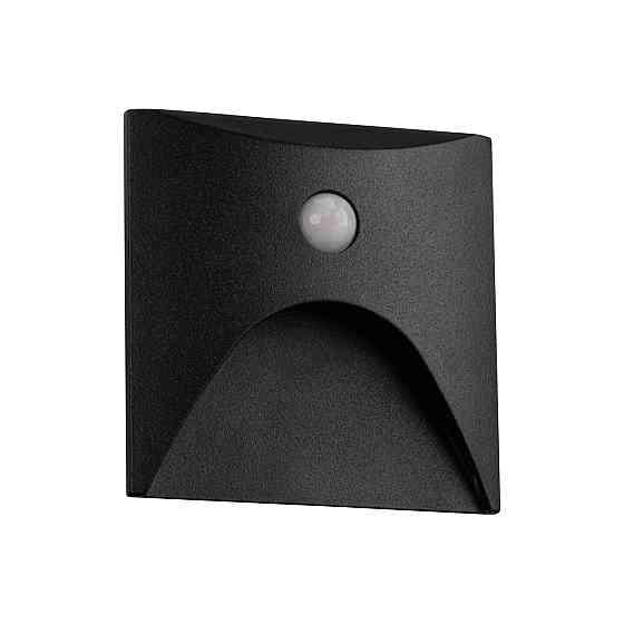 Підсвічування сходів з датчиком руху 220V 4000к чорний IP65 EXIN LED PIR L B-NW Kanlux Одеса