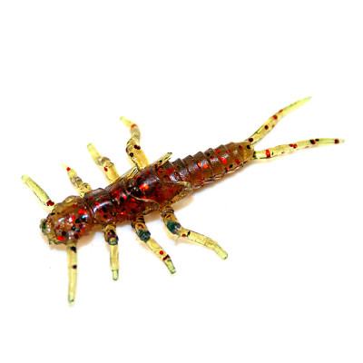 Силікон рибальський FishUP Stonefly 0.75" 019 - Motor Oil/Red (12шт/уп) (1864.14.69) Вінниця - фото 1